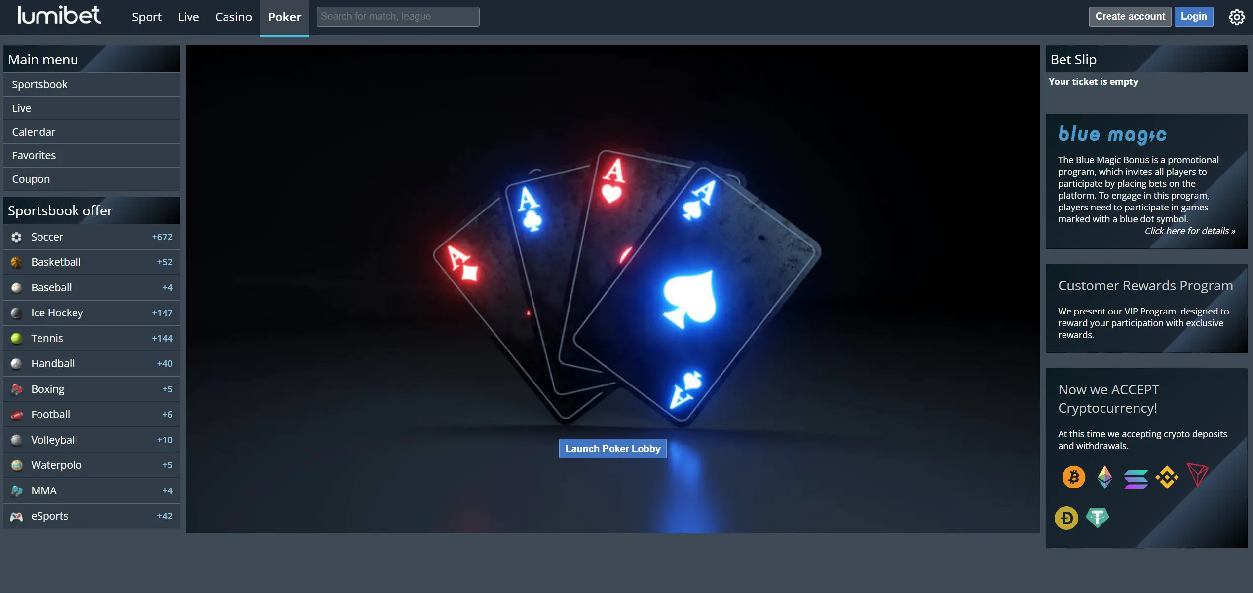 Lumibet join poker game.